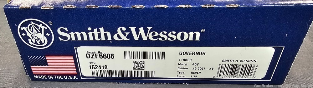 Smith & Wesson Governor 45 LC ACP 2.75" 6RD S&W 162410 NO CC FEE FREE SHIP-img-4
