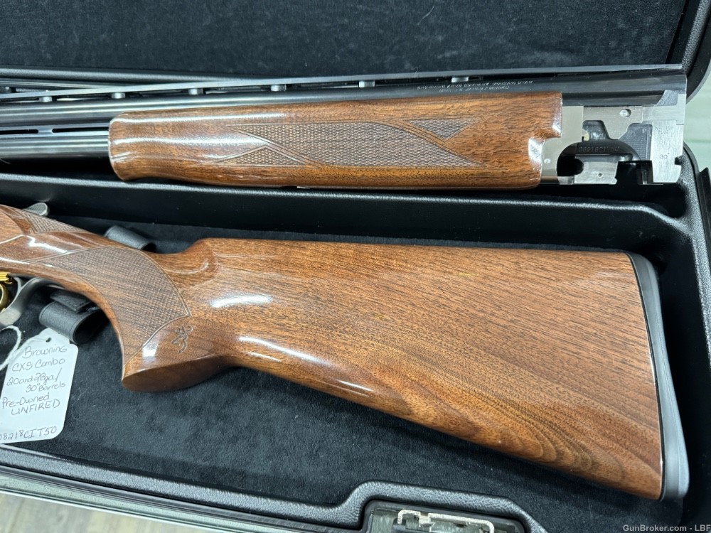 Browning CXS Combo 20ga/28ga 30" Barrels. Unfired in Excellent Condition-img-1