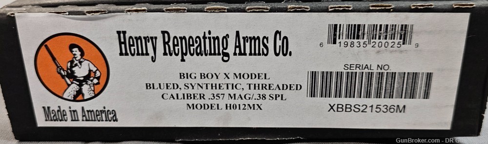 Henry Big Boy X Model 357 Mag 17.4" 7Rd H012MX 38 Spl Synthetic NO CC FEE!-img-3