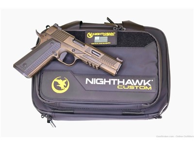 Nighthawk Custom 1911 Agent 2 9mm 5" 10+1 Battle Worn Bronze 0087 Semi Auto