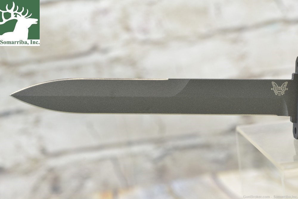 BENCHMADE KNIFE 185BK SOCP FIXED 7.111" DOUBLE EDGE CPM-3V DAGGER BLADE-img-2