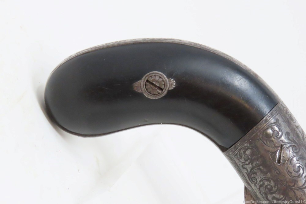 BELGIAN Antique MARIETTE PATENT Underhammer RING Trigger Perc. PEPPERBOX   -img-15