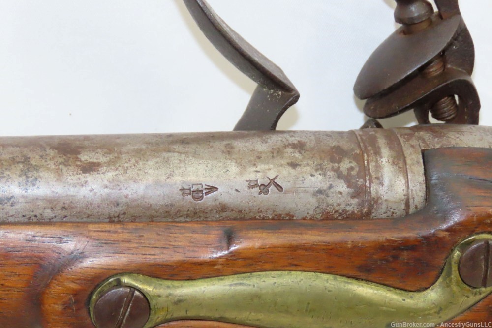 British BROWN BESS Flintlock Musket NAPOLEONIC WARS Imperial Colonial Antiq-img-13
