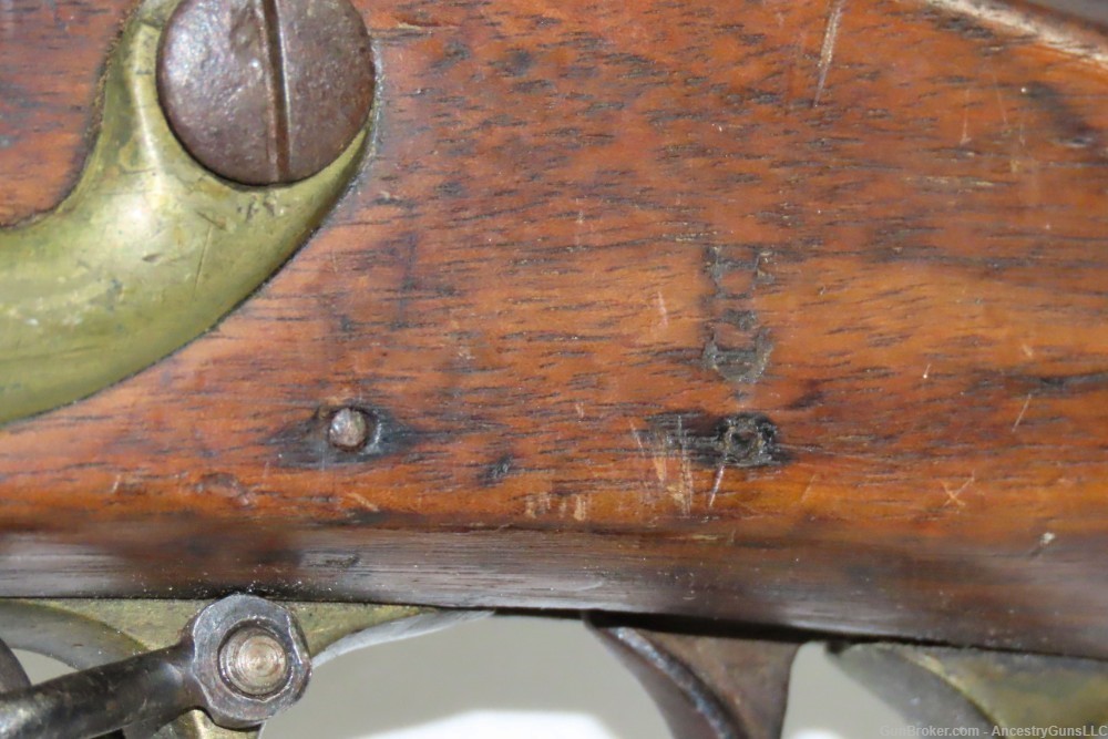 British BROWN BESS Flintlock Musket NAPOLEONIC WARS Imperial Colonial Antiq-img-14