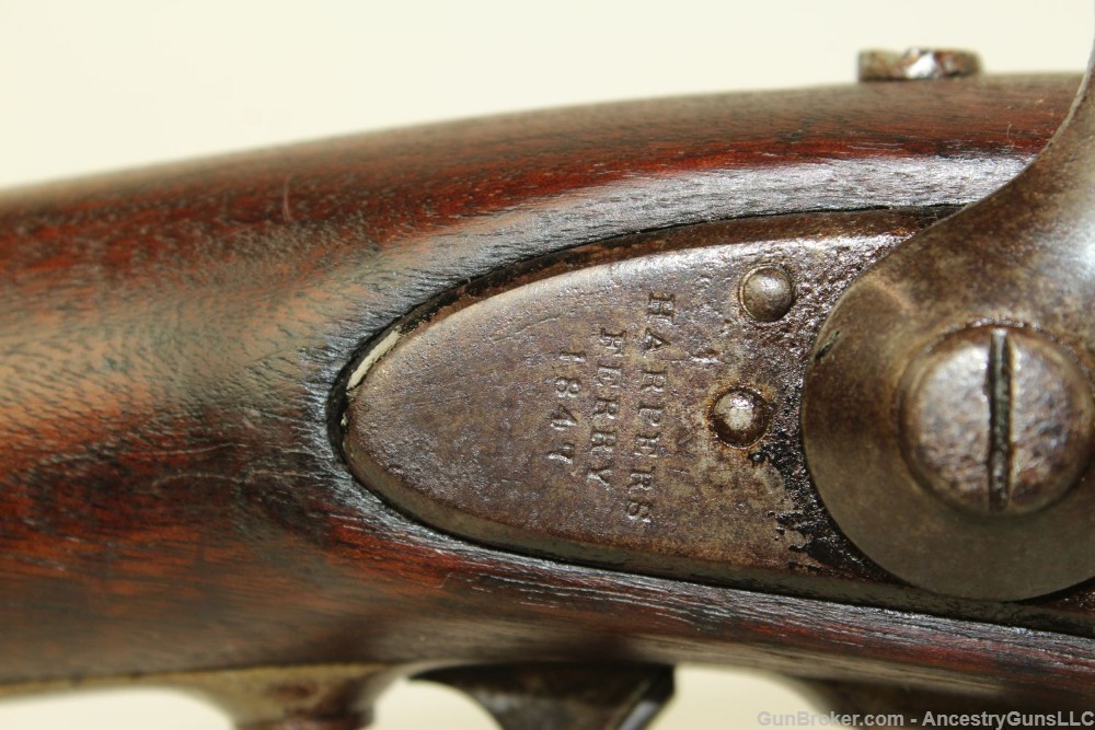 “AL” Marked Antique HARPERS FERRY M1842 MUSKET-img-10
