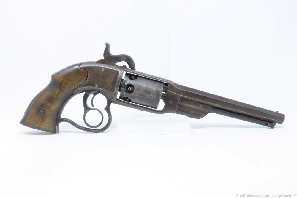 SCARCE c1862 SAVAGE NAVY Revolver CIVIL Antique CIVIL WAR .36 Union Sidearm-img-13