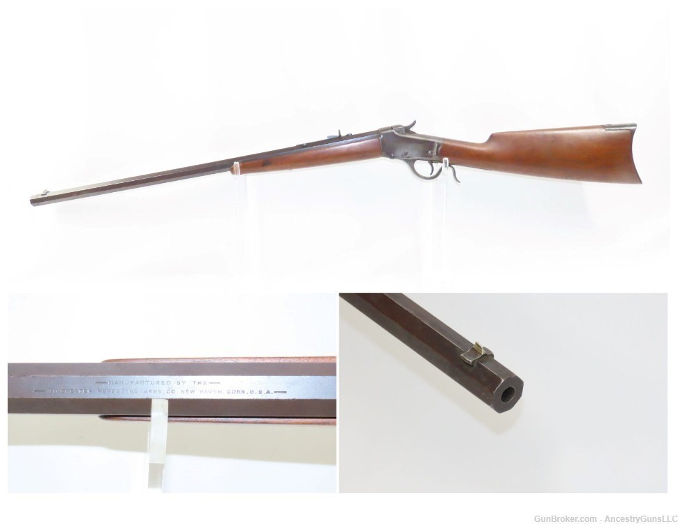 c1887 Antique WINCHESTER Model 1885 LOW WALL .32 Short SINGLE SHOT Rifle   -img-0