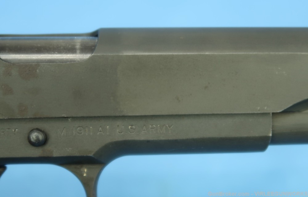 U.S. Military Ithaca Gun Co. Inc. 1911A1 Pistol 45 ACP US Army WWII 1943-img-7