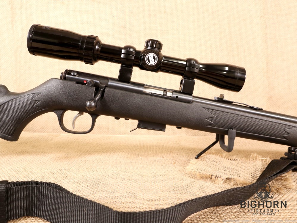 Savage Model 93 .22WMR Bolt-Action Rifle, Bushnell Scope 2-5rd Mags *PENNY*-img-4