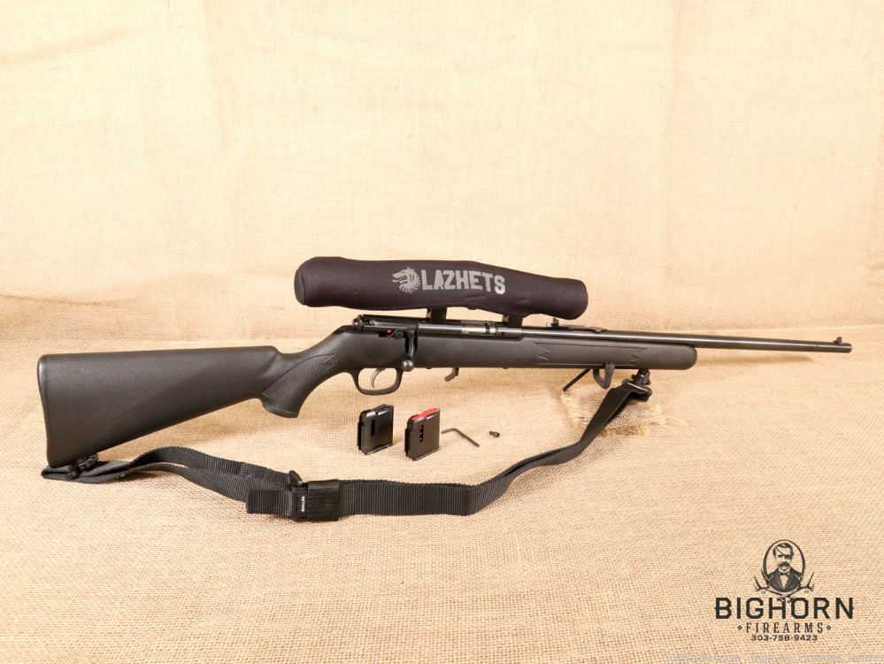 Savage Model 93 .22WMR Bolt-Action Rifle, Bushnell Scope 2-5rd Mags *PENNY*-img-1