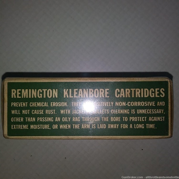 (50) rounds Vintage .30 (7.63) MAUSER Kleanbore Remington UMC unopened box-img-3