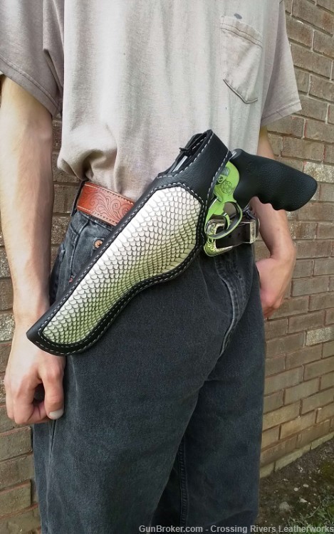 Custom exotic snakeskin holsters made to order for semi autos and revolvers-img-5
