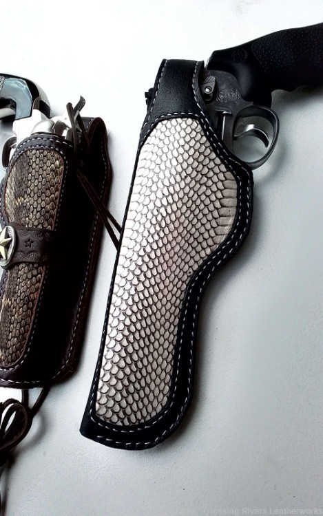 Custom exotic snakeskin holsters made to order for semi autos and revolvers-img-2
