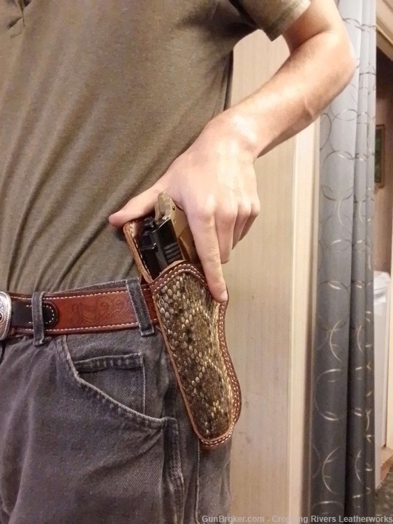 Custom exotic snakeskin holsters made to order for semi autos and revolvers-img-14