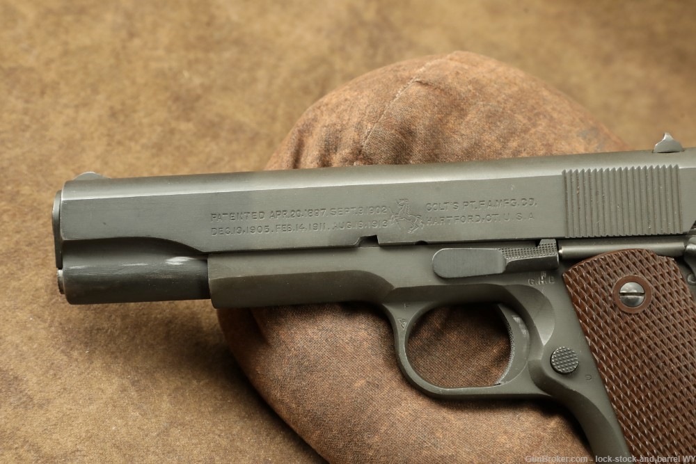 1943 US Army WWII Colt 1911-A1 .45 ACP 5" Semi-Auto Pistol C&R Vintage Rare-img-7