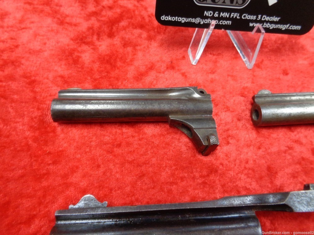3 Revolver Barrel RARE JM Marlin XXX Standard 1872 & Howard Arms Top Break -img-2