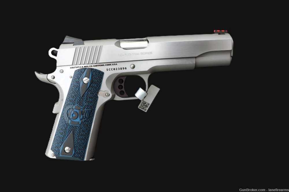 COLT 1911 GOVERNMENT COMPETITION STAINLESS .45 ACP - NEW - O1070CCS-img-0