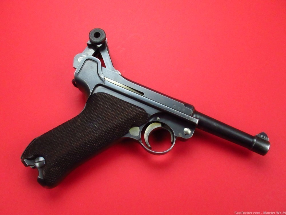 Early 1937 code S/42 Luger P08 Mauser German Army Pistol 9mm P38 DWM-img-70