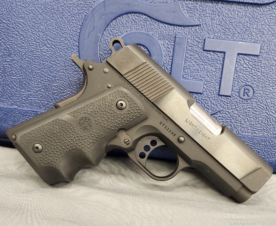 Colt New Agent Lightweight pistol .45ACP 1911 with box, 2 mags O7810D-img-0
