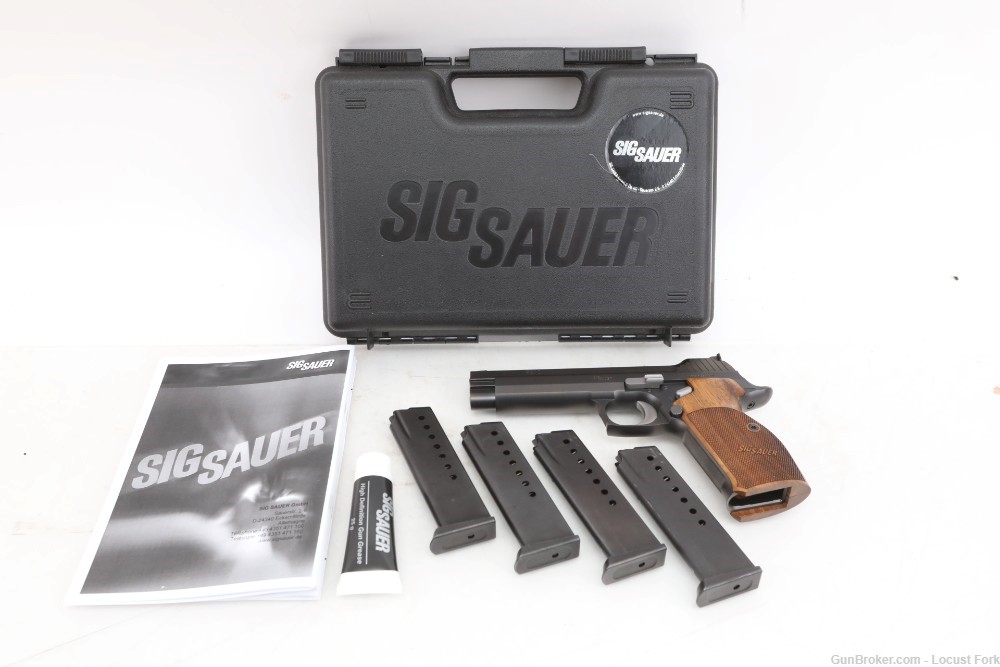Sig Sauer P210 Legend 9mm 4.5" w/ Factory Box 4 Mags TEST FIRED ONLY NoResv-img-0