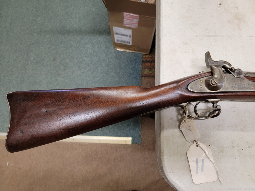 Colt Model 1861 Rifle Musket 1863 Dated Civil War Original Musket BEAUTIFUL-img-1