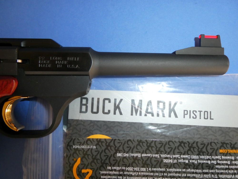 Browning Buck Mark Challenge Rosewood 22 LR Semi Automatic Pistol-img-20
