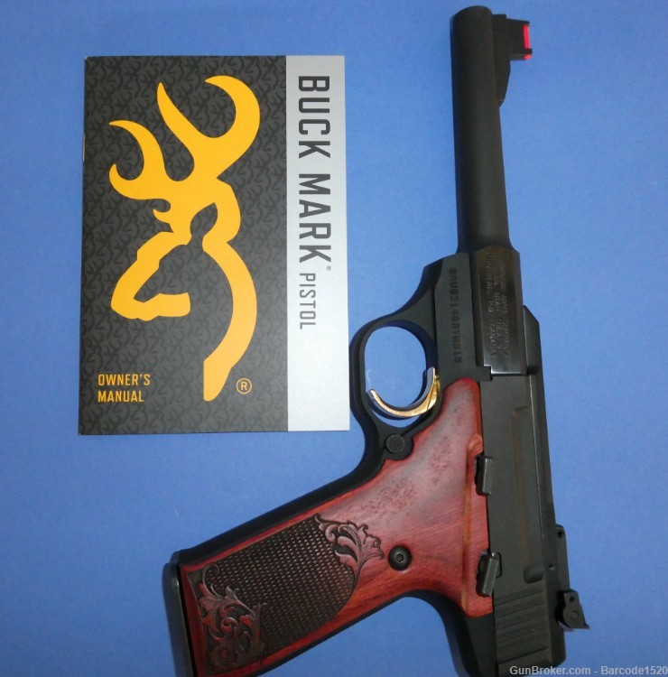 Browning Buck Mark Challenge Rosewood 22 LR Semi Automatic Pistol-img-8