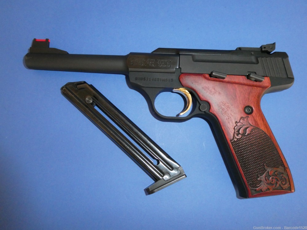 Browning Buck Mark Challenge Rosewood 22 LR Semi Automatic Pistol-img-5
