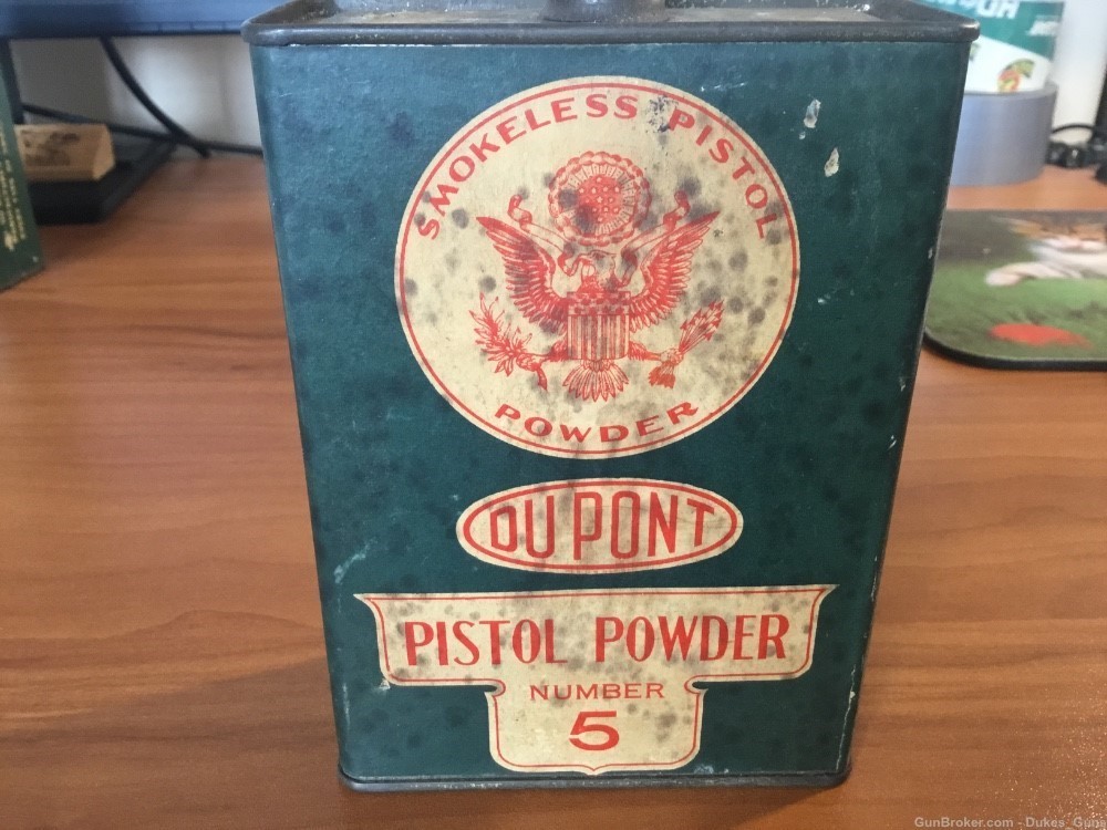 Vintage DuPont Pisto Powder number 5 can-RARE. (#3)-img-0