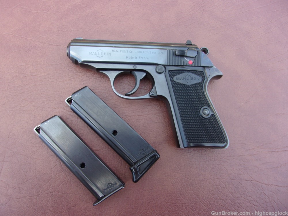 Manurhin PPK/S .380 3.25" Pistol SUPER NICE & 2 Mags Made In France $1START-img-25