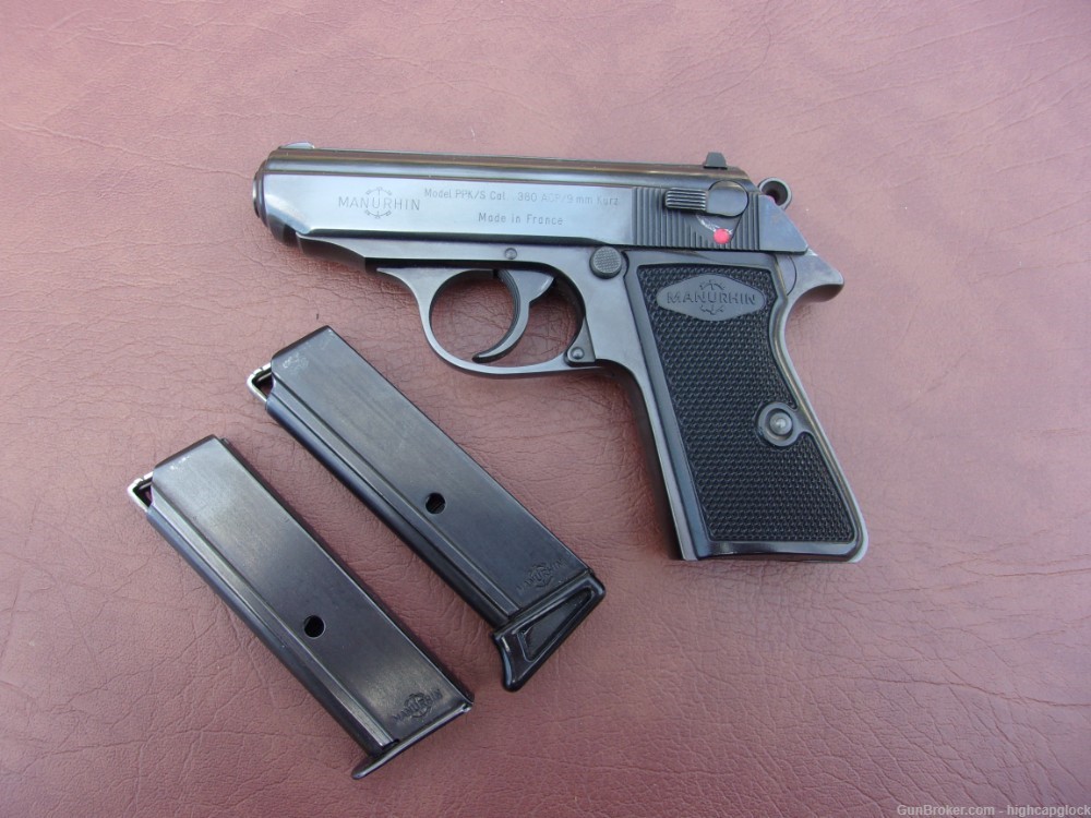 Manurhin PPK/S .380 3.25" Pistol SUPER NICE & 2 Mags Made In France $1START-img-2
