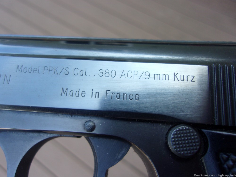 Manurhin PPK/S .380 3.25" Pistol SUPER NICE & 2 Mags Made In France $1START-img-9
