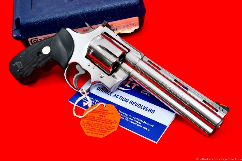 Scarce Colt Anaconda DT 6" .44 Magnum Factory Drilled & Tapped LNIB-img-6