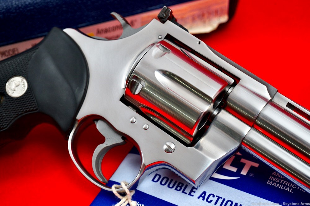 Scarce Colt Anaconda DT 6" .44 Magnum Factory Drilled & Tapped LNIB-img-8