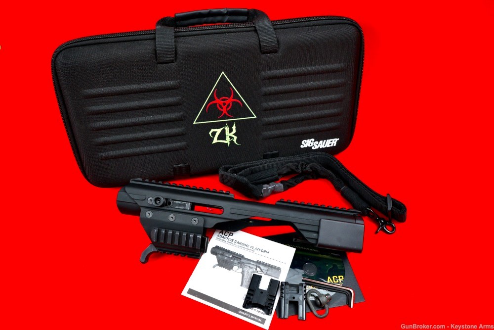 Limited Zombie Edition Sig Sauer ACP Adaptive Carbine Platform Like New-img-0