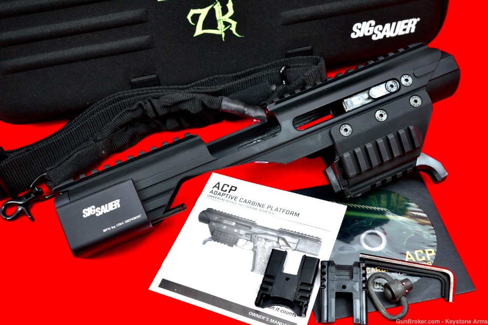 Limited Zombie Edition Sig Sauer ACP Adaptive Carbine Platform Like New-img-6