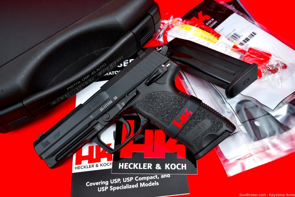 Awesome 2023 Heckler & Koch HK USP .45 Auto Original Case ANIB-img-0