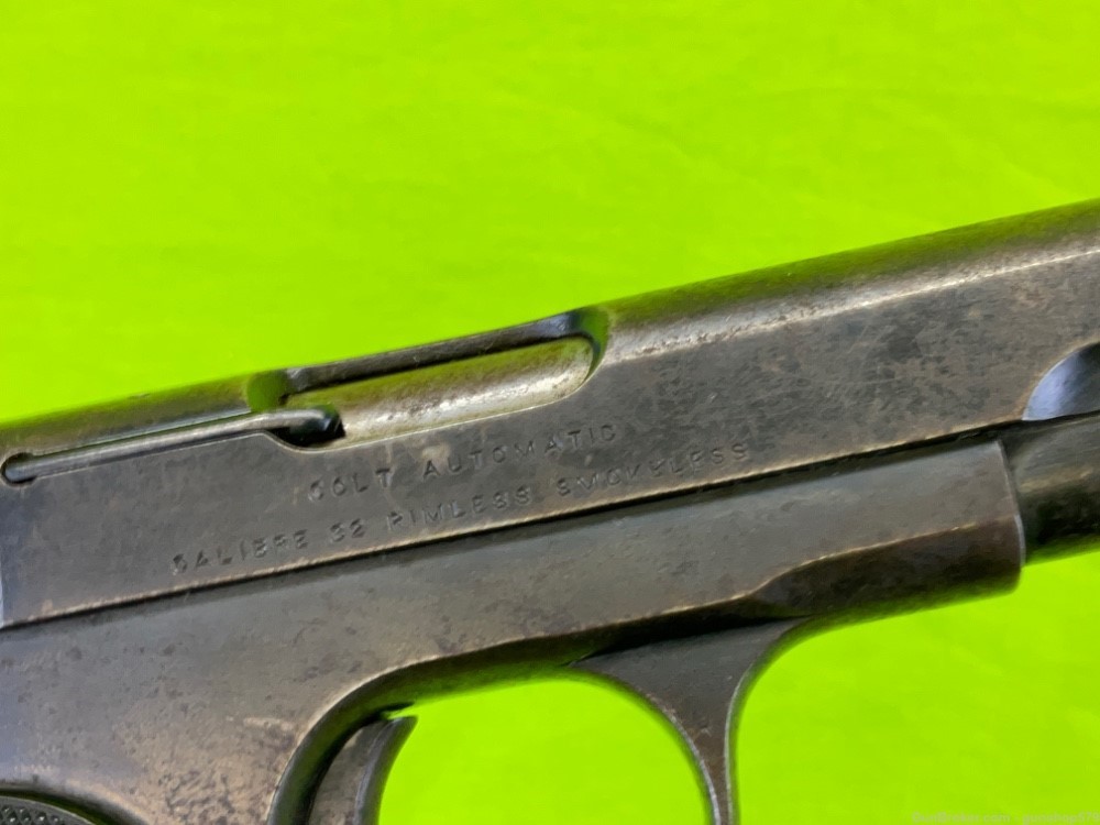 Vintage Colt Pocket Hammerless 1903 32 ACP Auto 7.65 Browning MFG 1918 C&R-img-13