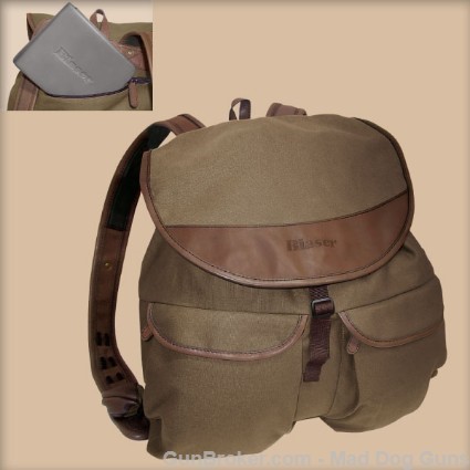 BLASER CANVAS AND LEATHER RUCKSACK-img-0