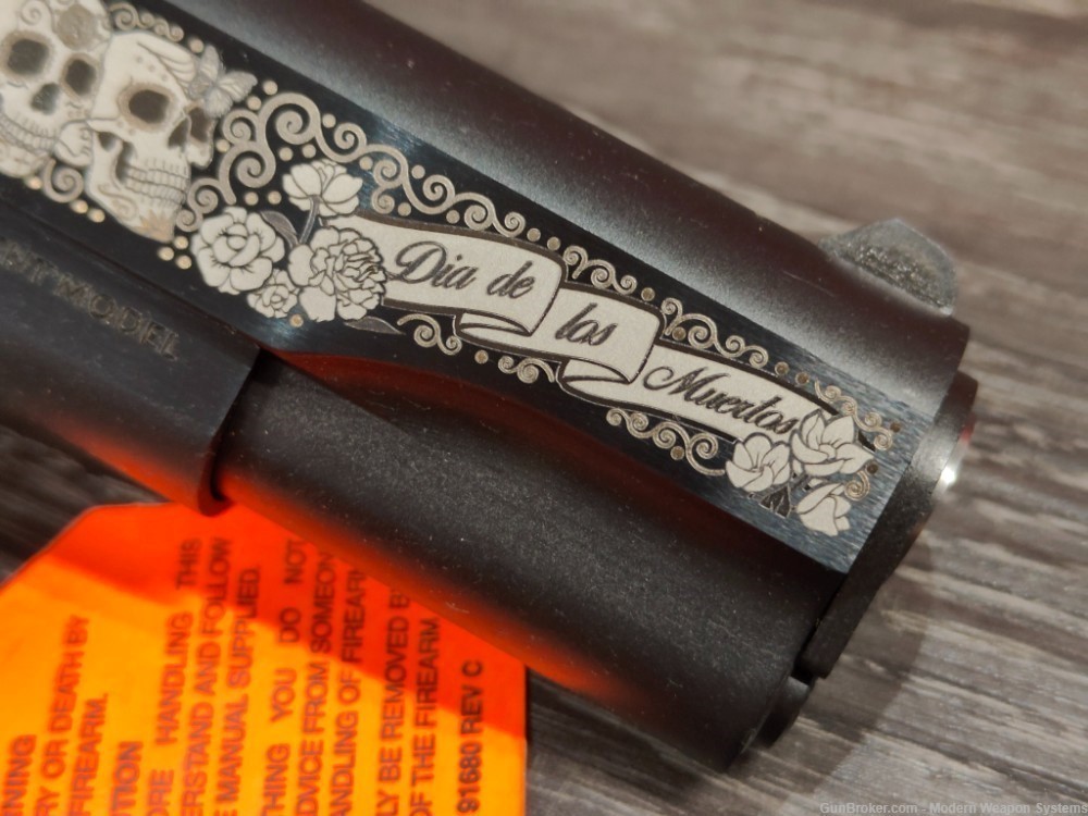 COLT 1911 DAY OF THE DEAD 2.0 O1911C-45 ENGRAVED COLT-img-4
