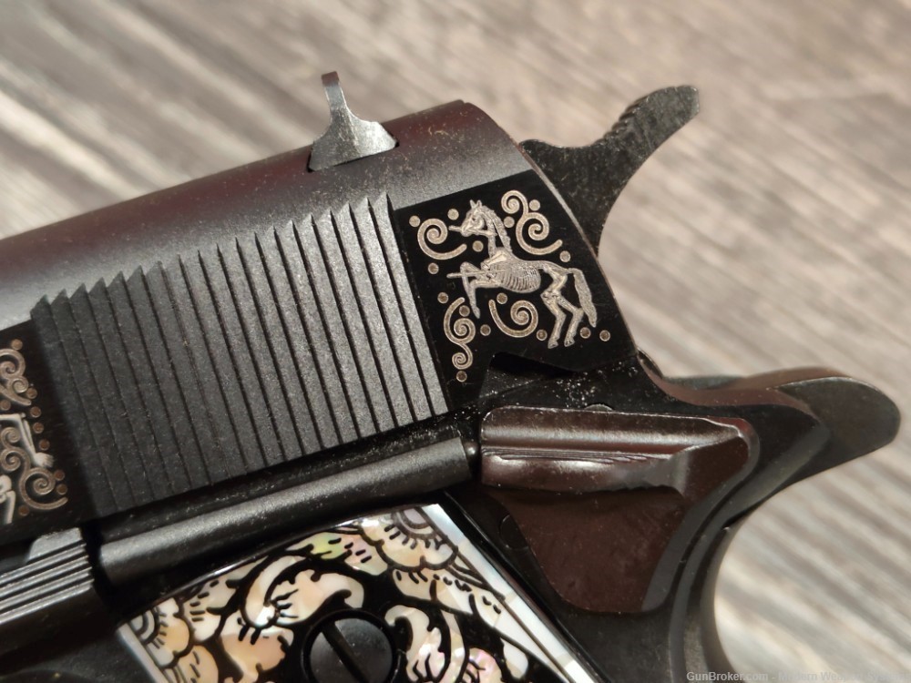 COLT 1911 DAY OF THE DEAD 2.0 O1911C-45 ENGRAVED COLT-img-7