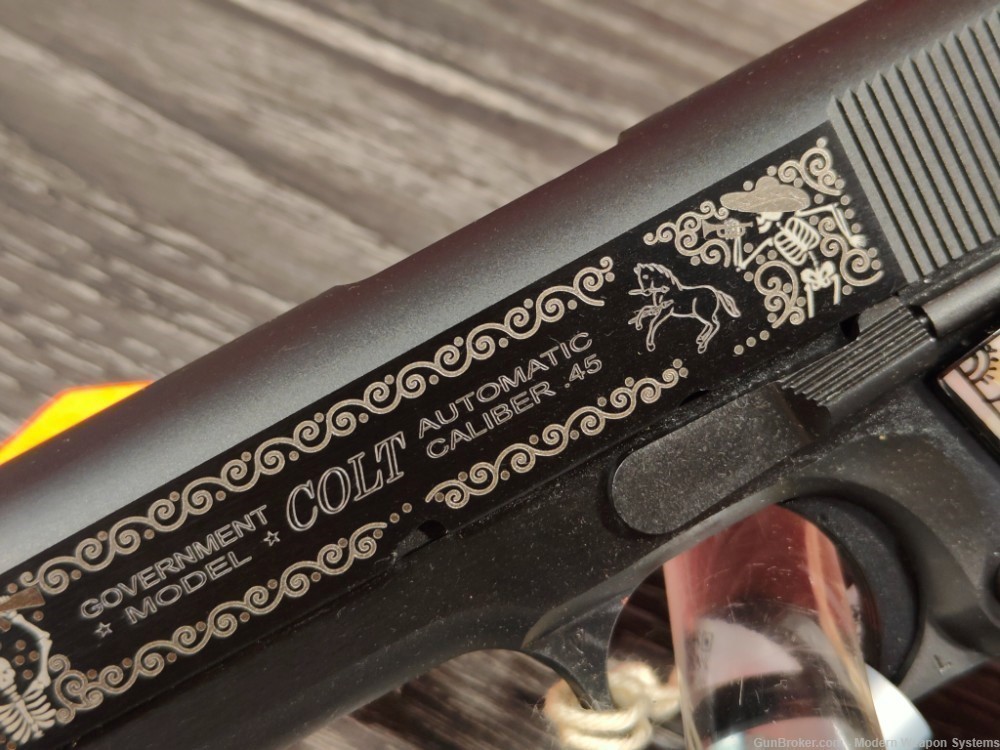 COLT 1911 DAY OF THE DEAD 2.0 O1911C-45 ENGRAVED COLT-img-8