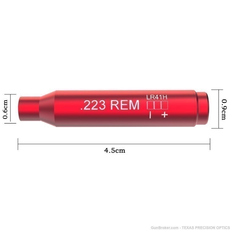 223 REM 5.56 Cartridge 6X Batteries Red Laser BoreSighter -img-5