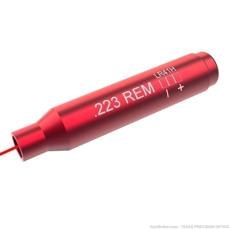 223 REM 5.56 Cartridge 6X Batteries Red Laser BoreSighter -img-1