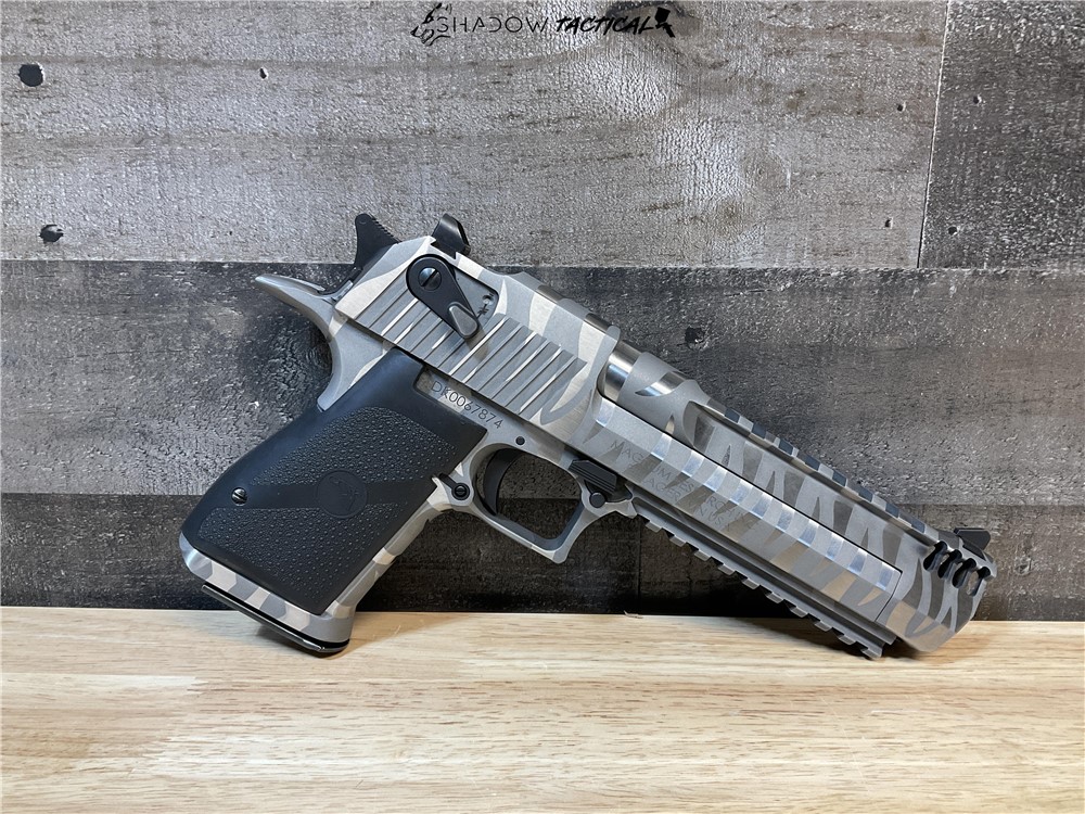 White Tiger Magnum Research Desert Eagle, 50AE, Like New!-img-3