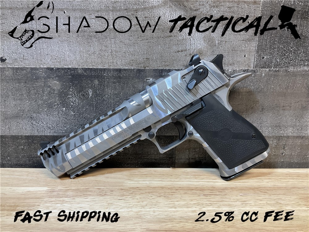 White Tiger Magnum Research Desert Eagle, 50AE, Like New!-img-0