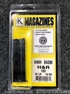 H&R 165 Reising Magazine 22lr 10rd NEW Triple K-img-0