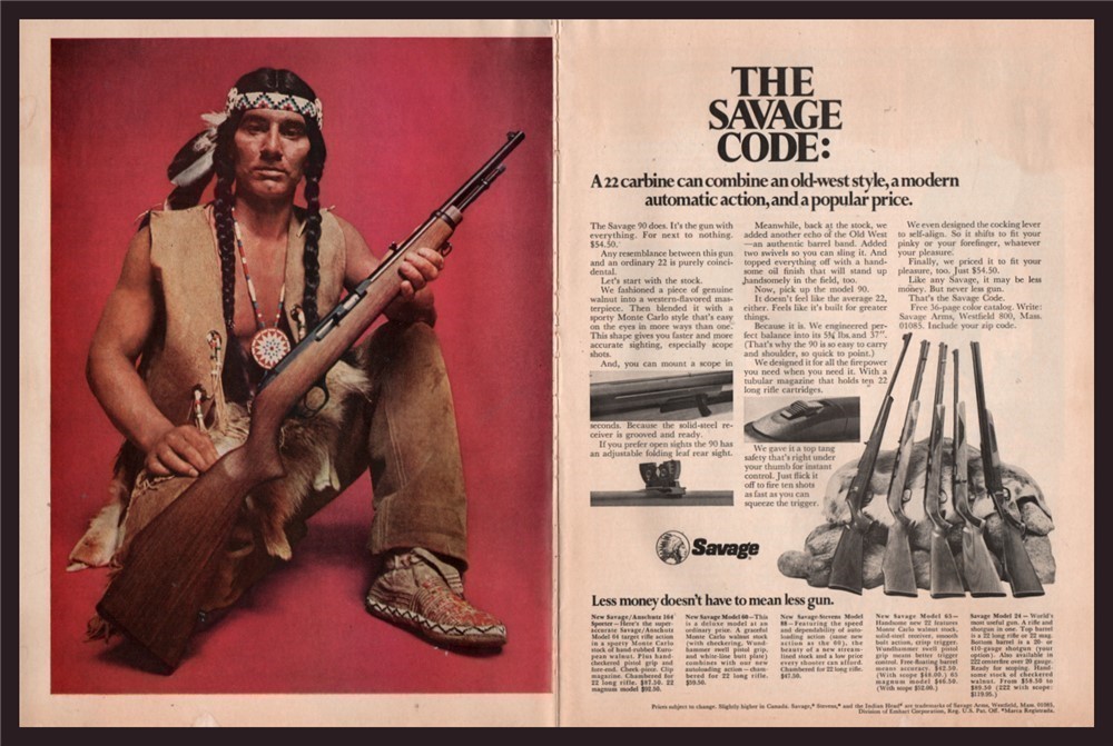 1969 SAVAGE 90 .22 Carbine 2-page AD-img-0