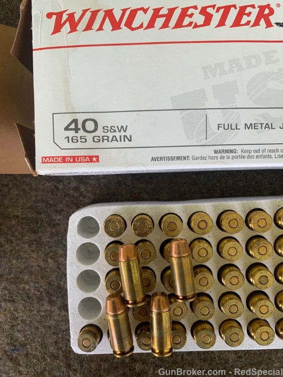 Winchester .40 S&W - 400 rounds - 165 gr FMJ-img-3