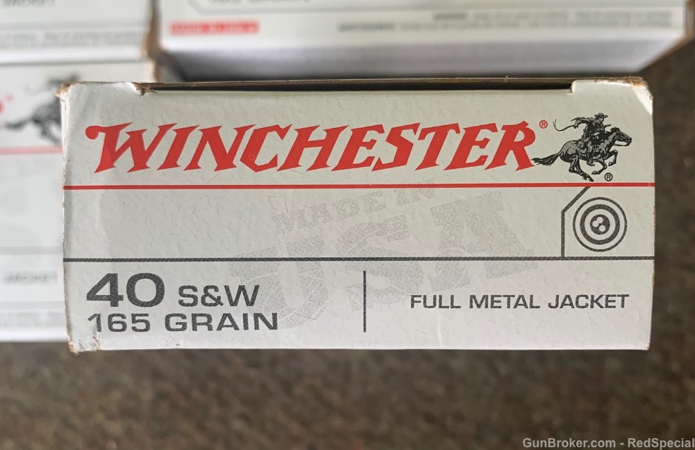 Winchester .40 S&W - 400 rounds - 165 gr FMJ-img-1